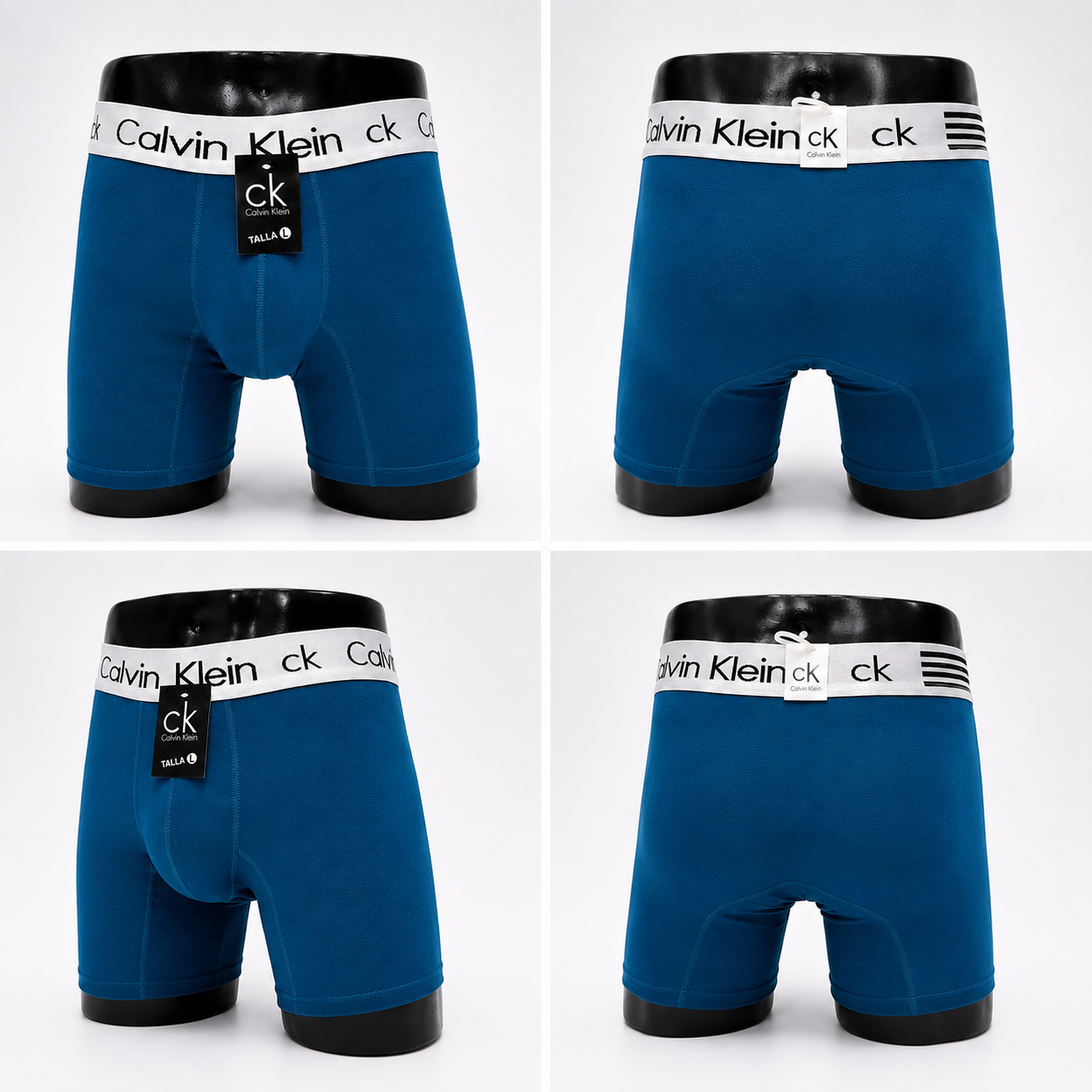 6 Boxers color surtido CK + 6 pares de medias