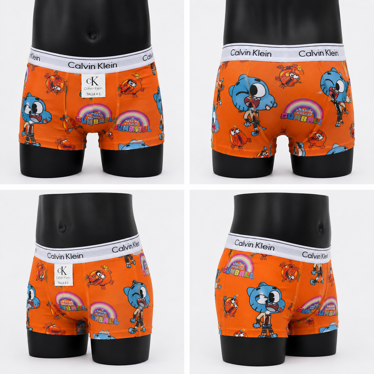 12 Boxer niño CK animado surtido + 12 Pares de medias GRATIS