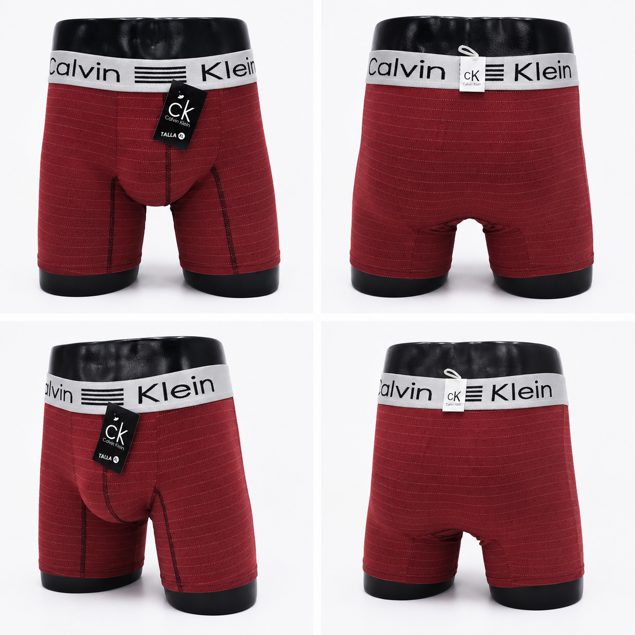 12 Boxers rayado surtido CK + 12 Pares de medias GRATIS