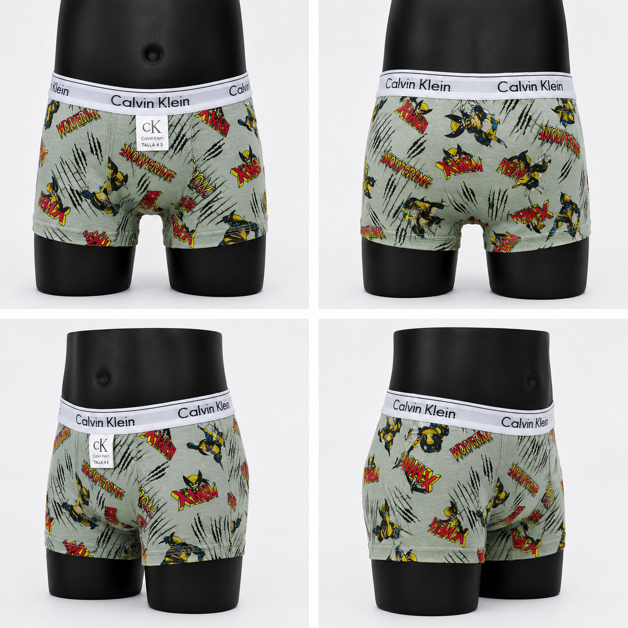 12 Boxer niño CK animado surtido + 12 Pares de medias GRATIS