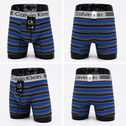12 Boxers rayado surtido CK + 12 Pares de medias GRATIS