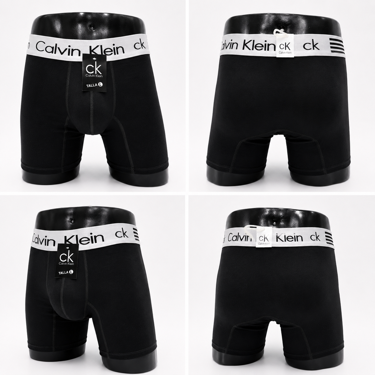 3 Boxers color surtido CK + 3 Pares de medias GRATIS