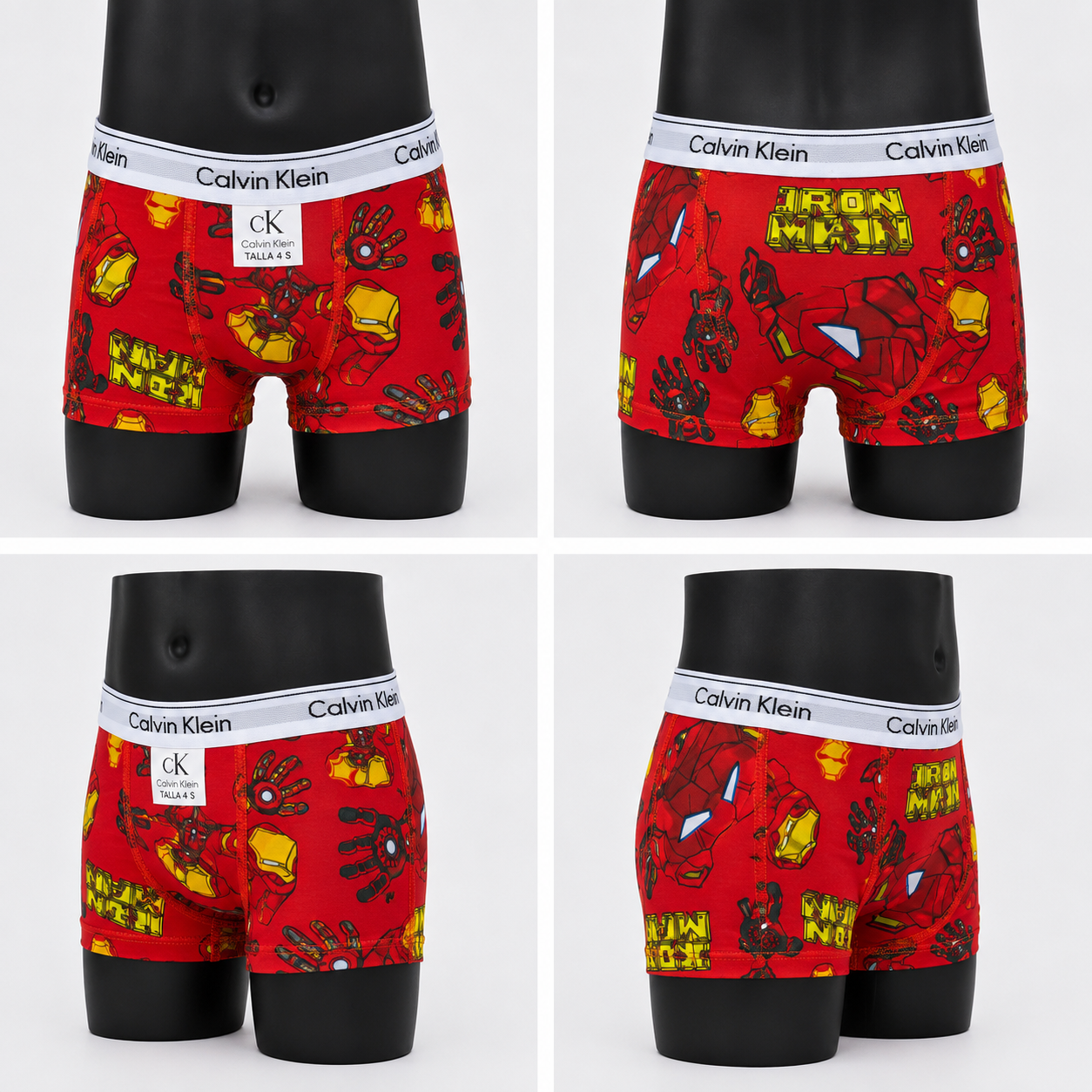 12 Boxer niño CK animado surtido + 12 Pares de medias GRATIS