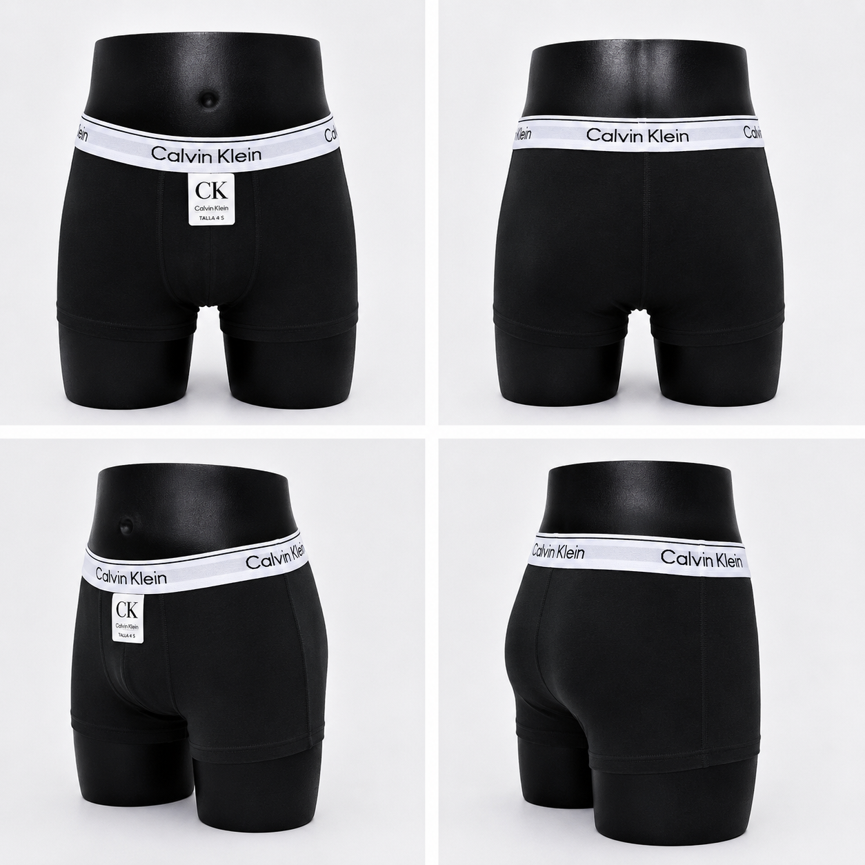 3 Boxer niño CK color surtido + 3 Pares de medias