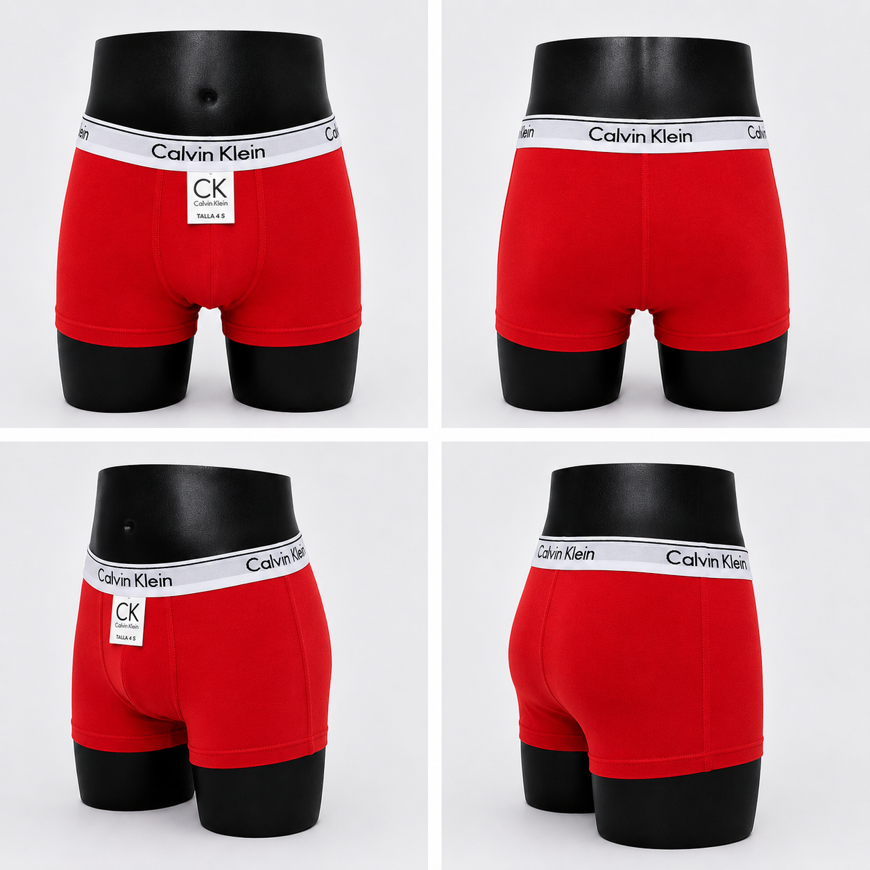 3 Boxer niño CK color surtido + 3 Pares de medias