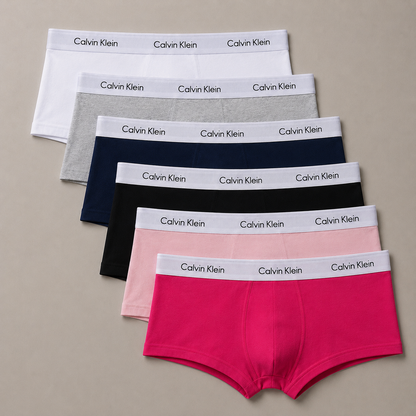 6 Cacheteros color surtido CK + 6 Pares de medias