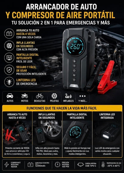 INICIADOR BATERIA + COMPRESOR